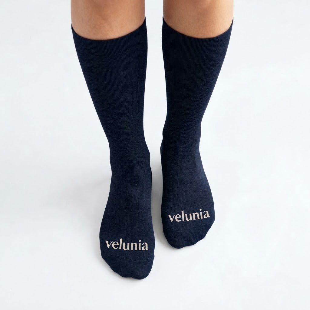 VeluniaShape Graduated Compression Socks · Light legs, from dawn to dusk